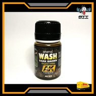 AK045 WASH DARK BROWN FOR GREEN VEHICLE 35ML AK WEATHERING (Gunpla Gundam Paint Model Kit Resin Stat