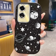 Casing hp For OPPO A59 F1s Case Planet Galaxy Solid Color Phone Cover Case Silicone Softcase Cesing 