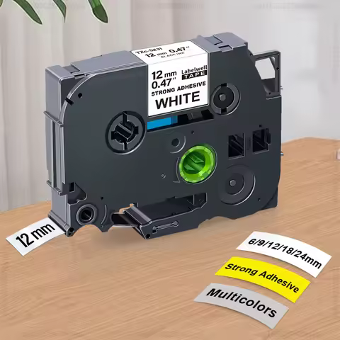 6/9/12/18/24mm TzeS231 Compatible for Brother Strong Adhesive tze Tape tzeS631 S231 tzeS221 S211 for