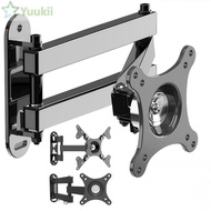 YUUKII LCD Monitor Bracket, Rotatable Wall Mount Computer Bracket, Universal Extendable Sturdy 10-37