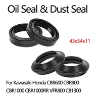 43x54x11 43 54 11 Oil Seal & Dust Cover Front Fork For Kawasaki Honda CBR600 CBR900 CBR1000 CBR1000R
