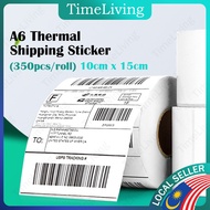 350pcs Roll Thermal Sticker A6 Paper Roll Fold Stack Airway Bill Sticker Thermal Label AWB Consignment Note 订单打印纸 TS01