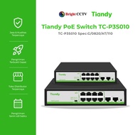 Tiandy Switch PoE TC-P3S010 F/0820/AT/90 10 channels + 2uplinks