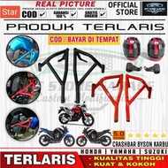 MESIN Tubular Crashbar Yamaha Byson Karbu | Byson Karbu engine body protector | Yamaha Byson Motorcy