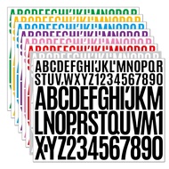 2.5&5cm Alphabet Number Sticker Waterproof Decoration Decal Gifts Letter Number Sticker Alphanumeric