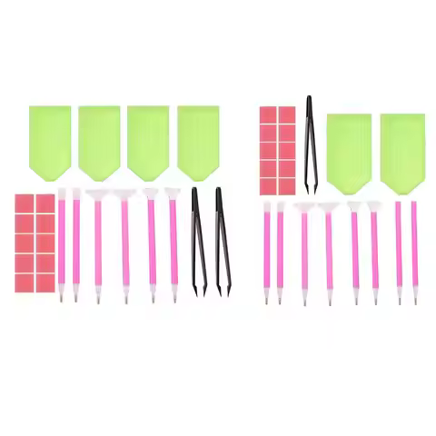 DIY Diamond Painting Tools Set 5D Diamond Painting Accessories Tray Holder Pen Mosaic Embroidery Glu