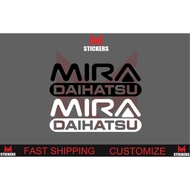 DAIHATSU MIRA STICKER KANCIL VIVA PERODUA DAIHATSU JAPAN L2 TURBO JDM K CAR 660 850 1000
