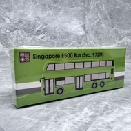 【Fast shipping】singapore bus toy 1/120 ADL E500 SG Ji 972M SINGAPORE SINGAPORE Double Decker Bus Mod