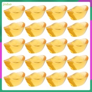 36 Pcs Chinese Crystal Ornaments Fake Gold Ingot Decorative Wealth Statue Yuan Bao Decoration  jindu