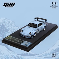 SG SELLERTM X GDO 1:64 RWB964 The great wave off kanagawa 1:1 Alloy Car Model New Lited EditionHT99 