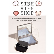 Gecomo premium oil-absorbing paper set comes with a carrying case and 100 sheets of bamboo charcoal 