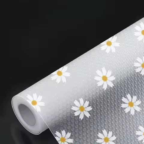 Cabinet Mat Reusable Daisy Flower Kitchen Drawer Mat Kitchen Dining Table Mat Insulation Mat Waterpr
