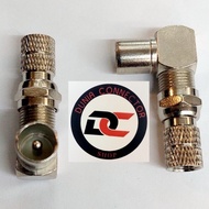 DC99 FEMALE TO TV MALE CONNECTOR PLUS F 5C STANDARD QUALITY THREAD