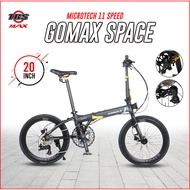 GOMAX SPACE 20" / MICROTECH 11 Speed /Aluminum Folding Bike / Basikal Lipat / Foldable Bike / Basikal Lipat Microtech