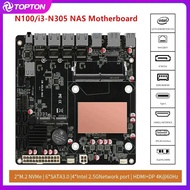 Motherboard 6-bay N100 I3-n305 12th Gen Intel 4x I226-v 2.5g 2*nvme 6*sata3.0 Ddr5 Mini Itx Router M