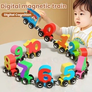 Kids Toys Number Wheel Train 0-10 Magnet Wheel Train Educational Toys Magnetic Train Number Toys
