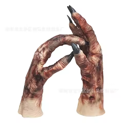 The Mummy Halloween Gloves for Kids Adult Unisex Elastic Latex Gloves Scary Gloves Easter Day Mitten