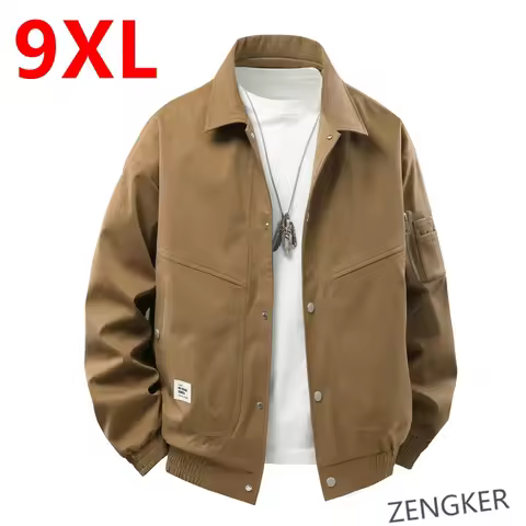 Large Size Light Luxury Business Jacket Spring Trend Plus Size Loose Jacket 9XL 8XL men clothing