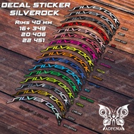 Silverock Bmx Folding Bike Decal Rims Sticker Rim Basikal 20 Inch