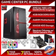 GC Neutron PC Desktop Package Computer Bundle AMD A6 7480 Radeon R5 A68HM Motherboar (4GB/8GB) DDR3 