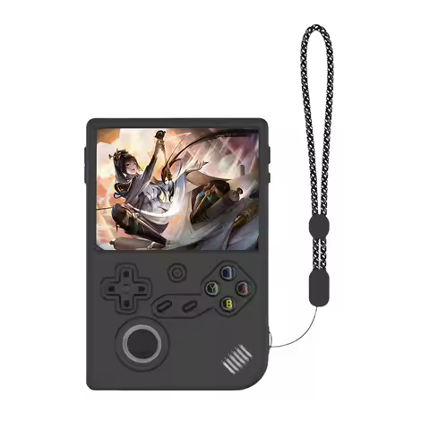 Silicone Shockproof Protective Case with Lanyard Soft Skin Cover Case Protector Cover for ANBERNIC R