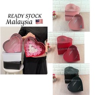 READY.S⚡️ 3in1 Love Shape PVC Flower Box Valentines Transparent Gift Box Cake Hadiah Kotak Kek Bunga