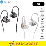 TIN HIFI C1 DLC Diaphragm Dynamic Driver Earphone In Ear Monitor IEM USB Type C With Microphone