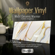 Kawaii Marble VINYL Wall Paper 30 x 60 cm waterproof Cupboard Sticker Wallpaper Dinding
