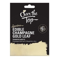 Over The Top Luxurious Edible Gold / Silver / Champagne Gold Leaf Edible Transfer Foil
