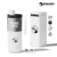 Zowoki Q18-2ED Xiaohui Temperature-Retaining Water Bottle Premium Grade Cold-Hot Storage Glass Capac