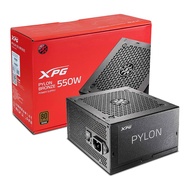 POWER SUPPLY (อุปกรณ์จ่ายไฟ) XPG (PYLON 650W) (PYLON 550W) 80 PLUS BRONZE BLACK ATX