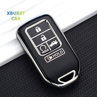 For Honda Accord Pilot Fit Freed Vezel Odyssey Civic CRV HRV 2018 2022 5Buttons Soft TPU Car Key Cov