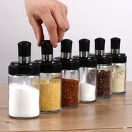 Glass spice jar Spice jar with spoon Spice jar 250ml