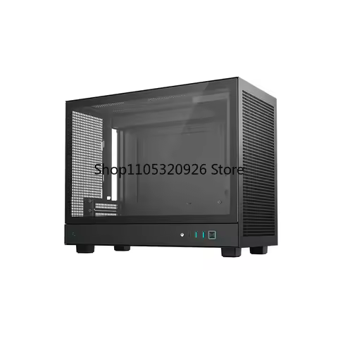 Compact CH160 ITX Case – Mesh Side & Handle Versatile Support for Long GPU ATX PSU & Type-C