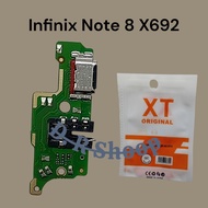Flexible Case MIC Infinix Note 8 X692 Connector Board Charger IC HF Infinix Note 8