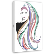 Hair Salon Wall Decor Poster Hairdressing Posters Hair Color Model Canvas Poster Wall Art Decor Prin
