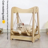 【Cat Swing Hammock】Cat Climbing Frame Pet Cat Wooden Shaker Bedding Double-Layer Anti-Rollover Swing
