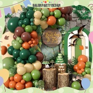Curved Arch Decoration Package Birthday Balloon Arch Happy Birthday Set Dinosaur Theme Character Jur