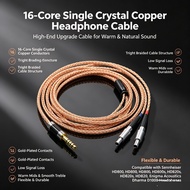 16 Core LITZ 7N Copper OCC Graphene For Sennheiser HD800 HD800s HD820s HD820 Enigma Acoustics Dharma