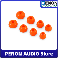 Penon Liqueur O 4.5mm Series S/M/L/XL Silicone Eartips Orange Color Earbud Replacement Tips for 4.0-