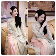 Double-skin Brocade Ao Dai with Straight Pants - Elegant CNY 2026-ct64