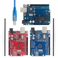 UNO R3 Development Board ATmega328P CH340 CH340G For Arduino UNO R3 With Straight Pin Header with Cable One Set