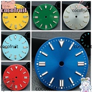 COCOFRUIT Watch Dial Face, Luminous Colorful Green Luminous Dial, Easy Direct Install Aluminum alloy