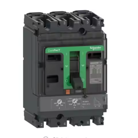C25F3TM200 Circuit breaker, ComPacT NSX250F, 36kA/415VAC, 3 poles, TMD trip unit 200A