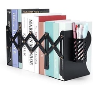 Book End, Adjustable Metal Bookshelf Bookshelf, Desk Magazine File Storage Rack, Suitable for Office
