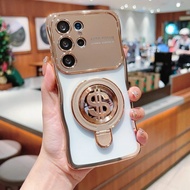 BOSKJUE | ที่วางโทรศัพท์แบบจิโรสโคปหมุนสำหรับ Samsung S25 Ultra S24 S23FE S22 S25 Edge