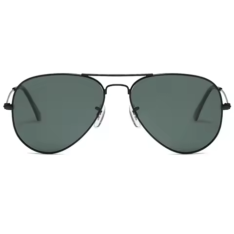 Luxury Lightweight Polarized Aviator Sunglasses Men Minimalist Metal Frame UV400 Everyday Driving Fi