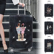 Luggage Cover Protector Baggage Dust Case Cover Suitable 18-32 inch Suitcase Case Friendship Series
