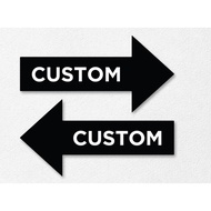 Custom Arrow Sign with Directional Acrylic Board Print Label Acrylic Board Sign Acrylic InstructionT