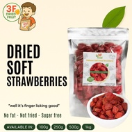 SOFT DRIED STRAWBERRY 3F FOOD - 100G/250G/500G -
